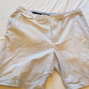 Polo Golf Shorts- Light Blue & White Striped Sz 38